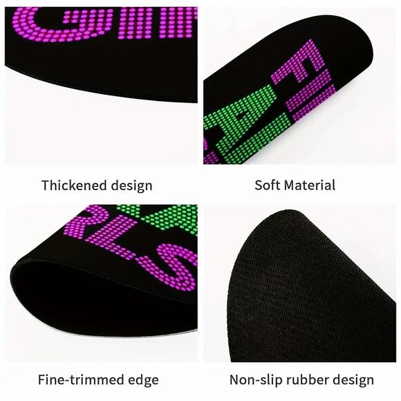 AKA Alpha Kappa Alpha Mouse Pad Black with Pink and Green Fine AKA Girl - Picture 5 of 7